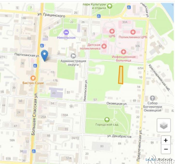 Земельный участок ул Большая Спасская, 8/27,  д. 8/27