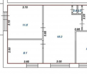 4-комн, 65кв м, этаж 3/5 улица Косарова, 62